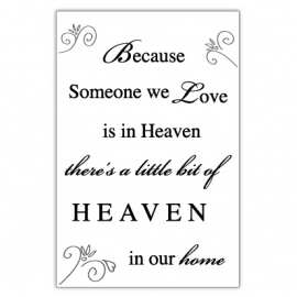 Kaart Because Someone we Love is in Heaven