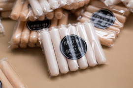 Kleine dinerkaarsen | Apricot | 6 stuks