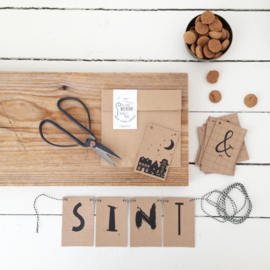 DIY Slinger mini kaartjes  |  Welkom Sint en Piet |  Miek in Vorm