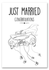Kaart Just Married | Jots