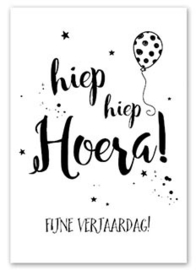 Kaart hiep hiep Hoera  | Jots