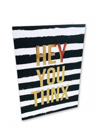 Kaart Hey You THNX   |  Studio Stationery