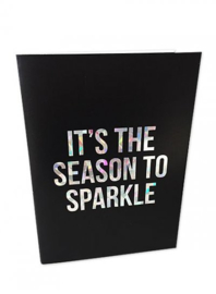 Kerstkaart Holographic It`s the season to sparkle |  Studio Stationery
