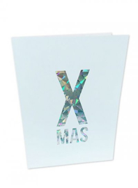 Kerstkaart Holographic X-Mas  |  Studio Stationery