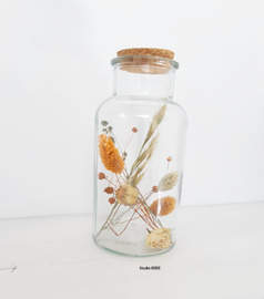 Jar met droogbloemen Studio EEKE L