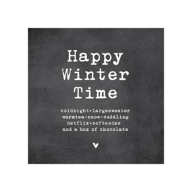 Kerstkaart Happy Winter Time Coldnight  | Dots lifestyle