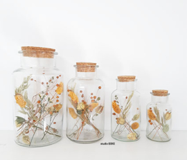 Jar  met droogbloemen Studio EEKE XL 