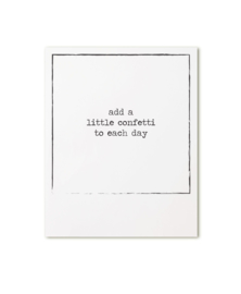Polaroid kaart Add a little confetti.... |  Zoedt