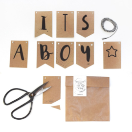 DIY Slinger mini kaartjes  |  It`s a boy |  Miek in Vorm