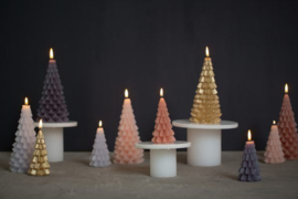 Kerstboom kaars xs | goud | Rustik lys