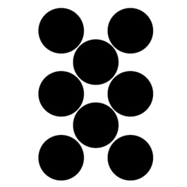 Krijtbordsticker Label rond