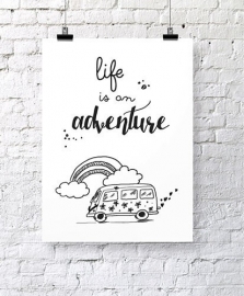 Poster Life is an adventure | Jots