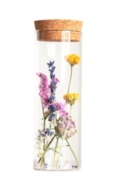 Glazen Jar met droogbloemen
