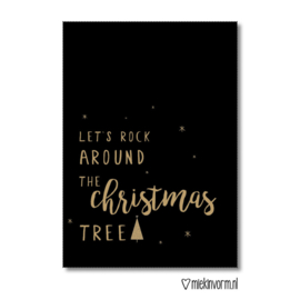 Poster Let`s rock around the christmas tree | Miek in Vorm