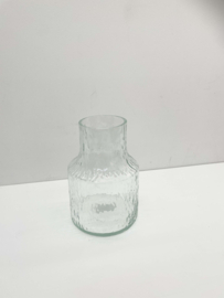 Vaas met structuur   |  Helder glas