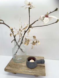 Vaas met structuur   |  Helder glas