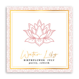 Juli - Waterlelie (waterlily)