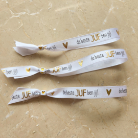 Lint armbandje - juf