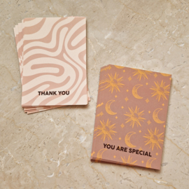 Minikaartje beige-brown | thank you