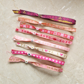 Lint armbandje | happy