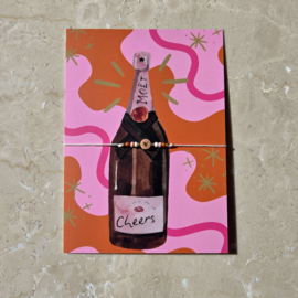 Kaart cheers & armbandje naar keuze