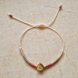 Armbandje Heart | Brown