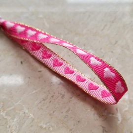 Lint armbandje | hartjes
