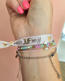 Lint armbandje - juf