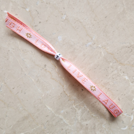 Lint armbandje | Live laugh