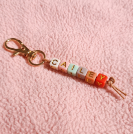 Tassenhanger - multi colour beads