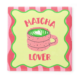 Kleurrijk tegeltje | Matcha lover