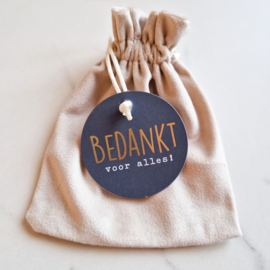 Rond labeltje | Bedankt | Groen