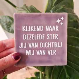 Tegeltje op maat