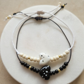 Armbandje | Black heart