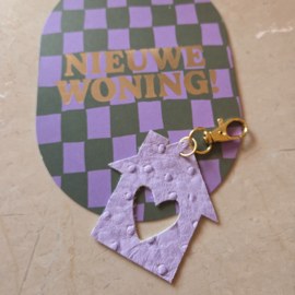 Cadeau setje | Kaart & sleutelhanger | Nieuwe woning