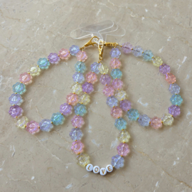 Pastelbloemen | telefoonkoord