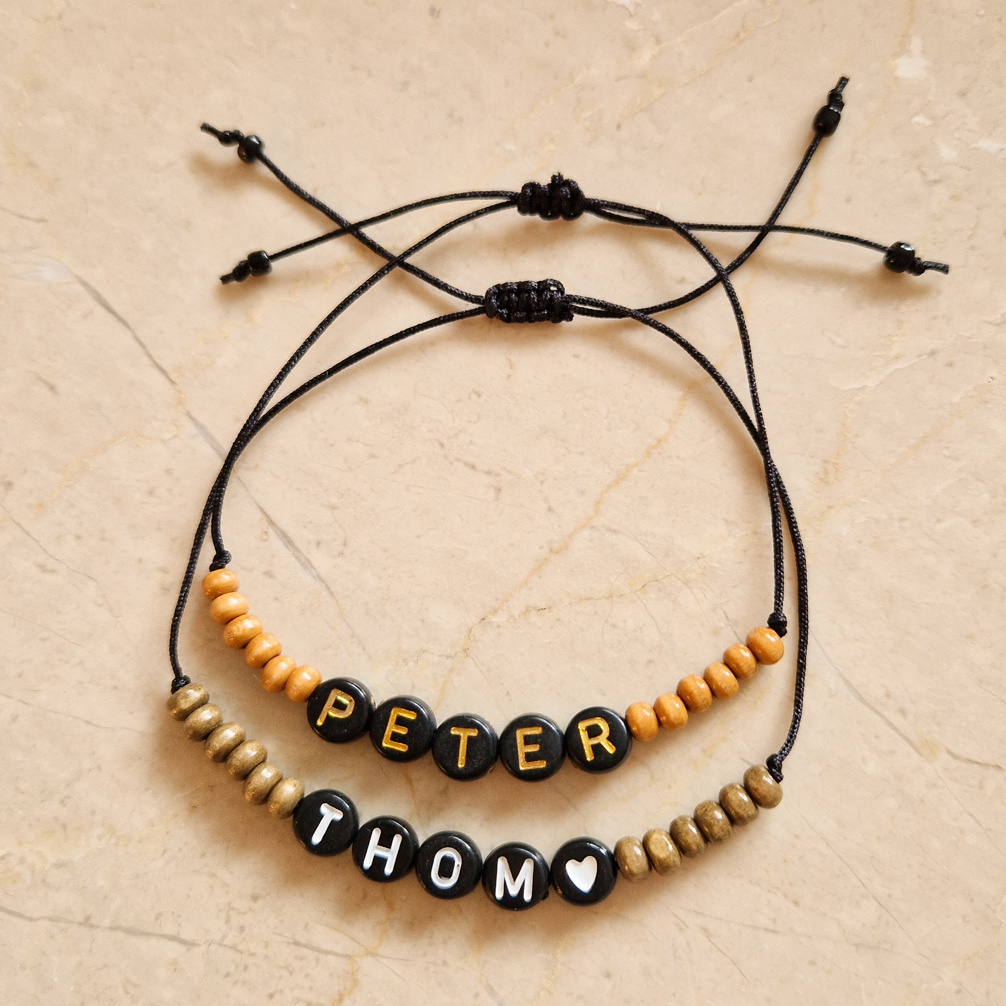 Minikaartje meester + stoer armbandje