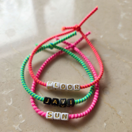 Neon elastiek | met naam