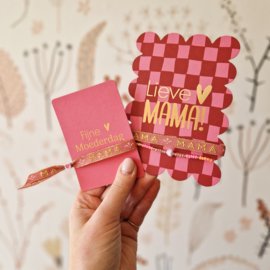 Kaart voor lieve mama met 2 armbandjes