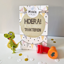 DINO | 3D puzzeltje + stempeltje