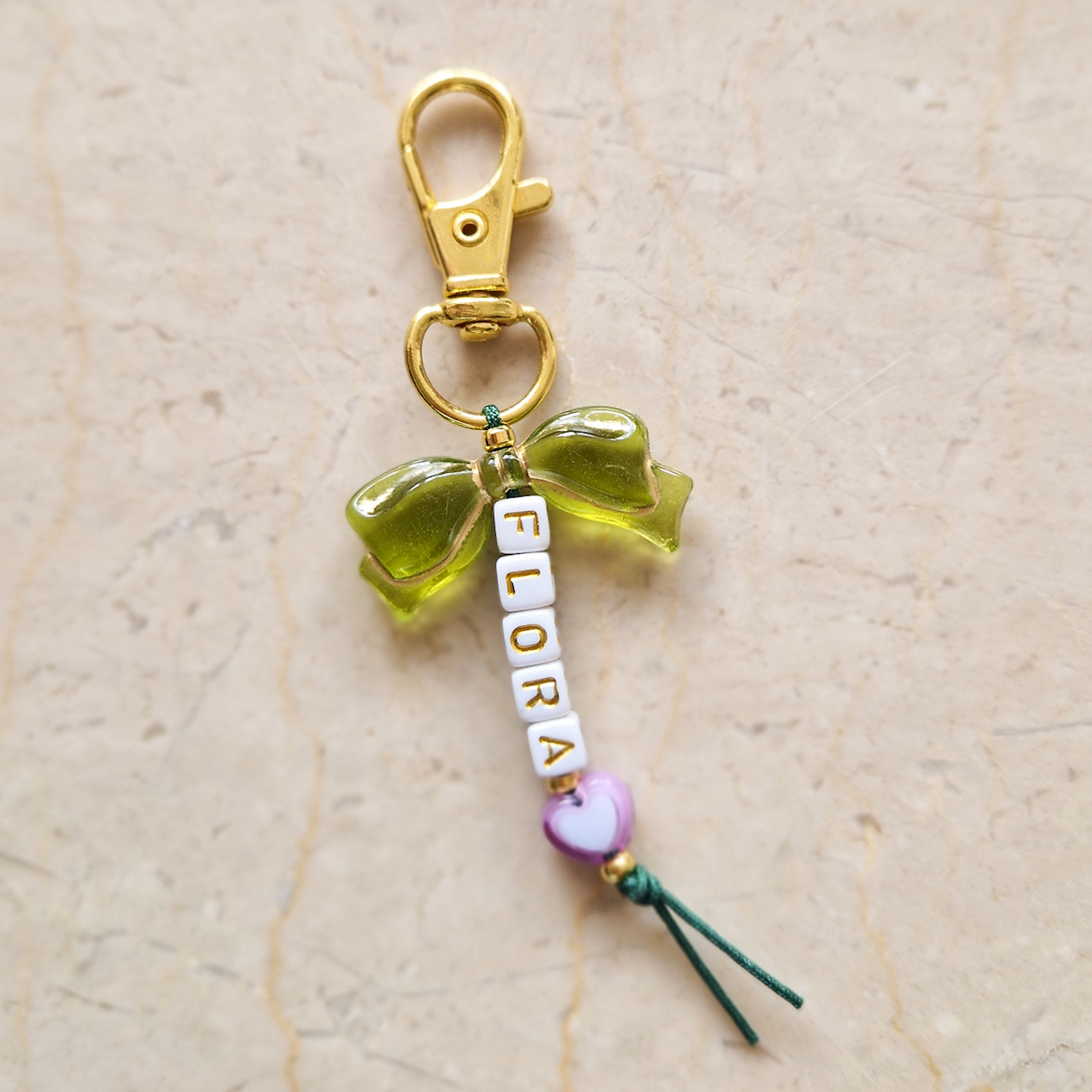 Sleutelhanger | Strik groen