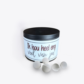 Bruisballen mini | Ik hou heel erg veel van Jou! | 6 stuks