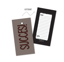 Cadeaulabels | Succes | 20 stuks