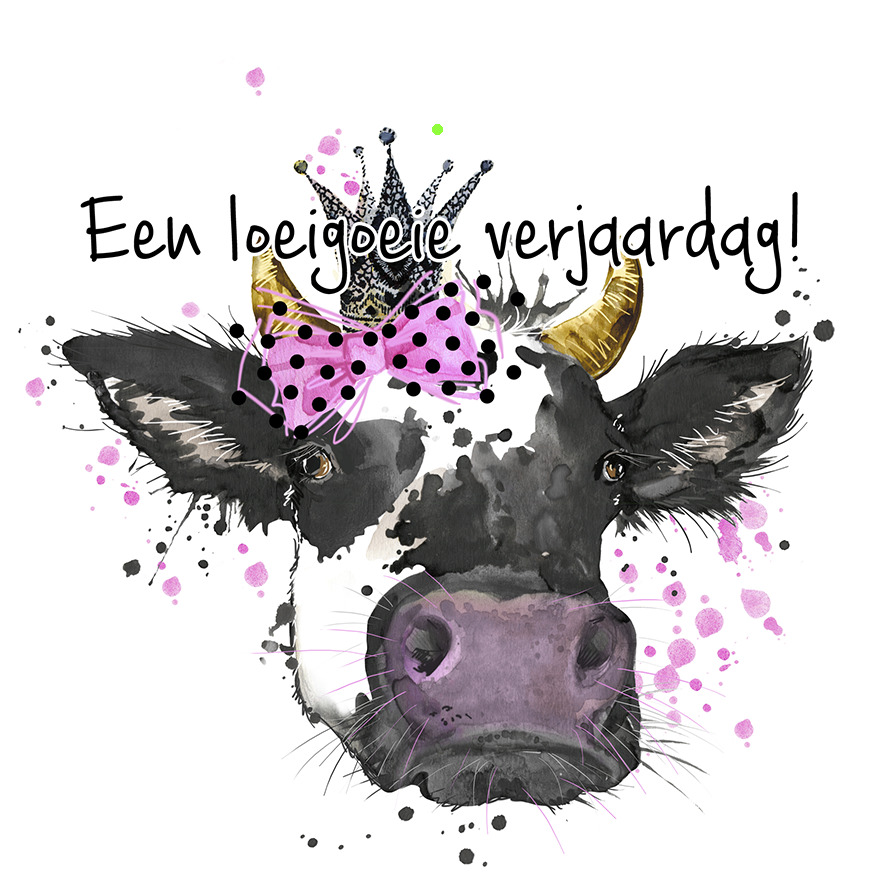 Bloemenkaartje House of Humor 7x7 dubbel vak 122
