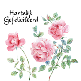 Bloemenkaartje Lovely Day | dubbel | 7x7 | 15 stuks | Vak 102