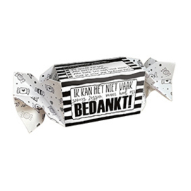 Snoepdoosjes verpakking | Bedankt! | 6 stuks