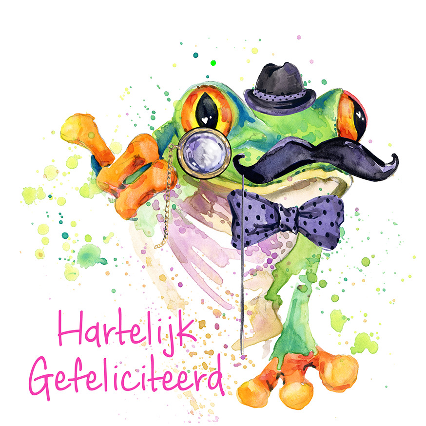 Bloemenkaartje House of Humor 7x7 dubbel vak 107