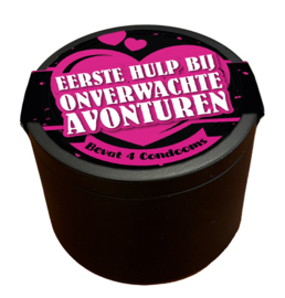 Potje Condooms | Eerste hulp bij onverwachte Avonturen | 6 stuks