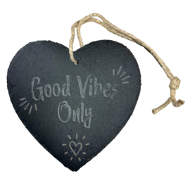 Onderzetter Hartvorm | Good Vibes only | 6 stuks