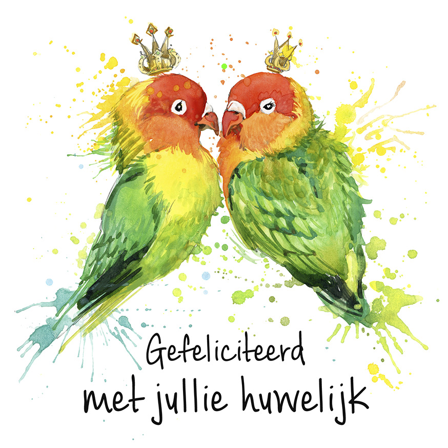 Bloemenkaartje House of Humor 7x7 dubbel vak 140